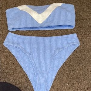 Blue bikini set